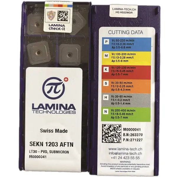 Mảnh phay SEKN 1203 AFTN LT 30 Lamina