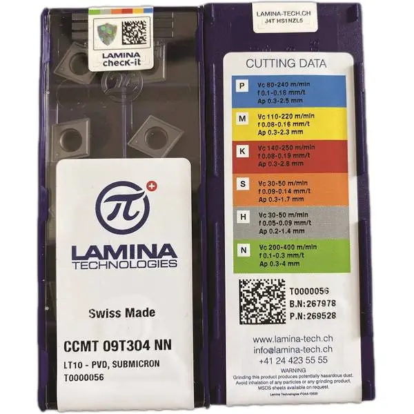 Mảnh tiện CCMT 09T304 NN LT 10 Lamina