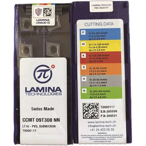 Mảnh tiện CCMT 09T308 NN LT 10 Lamina