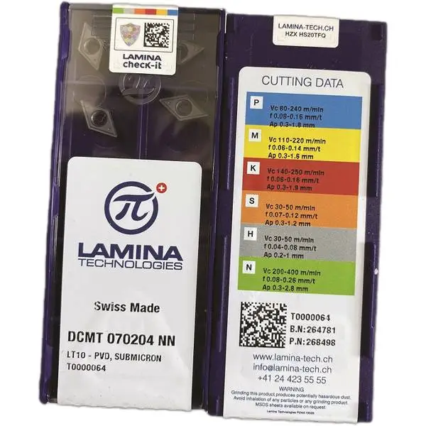 Mảnh tiện DCMT 070204 NN LT 10 Lamina