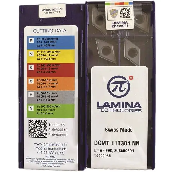 Mảnh tiện DCMT 11T304 NN LT 10 Lamina