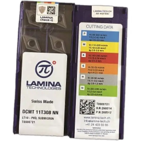 Mảnh tiện DCMT 11T308 NN LT 10 Lamina