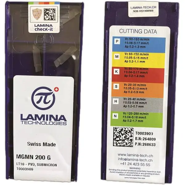 Mảnh tiện rãnh MGMN 200 G LT 10 Lamina