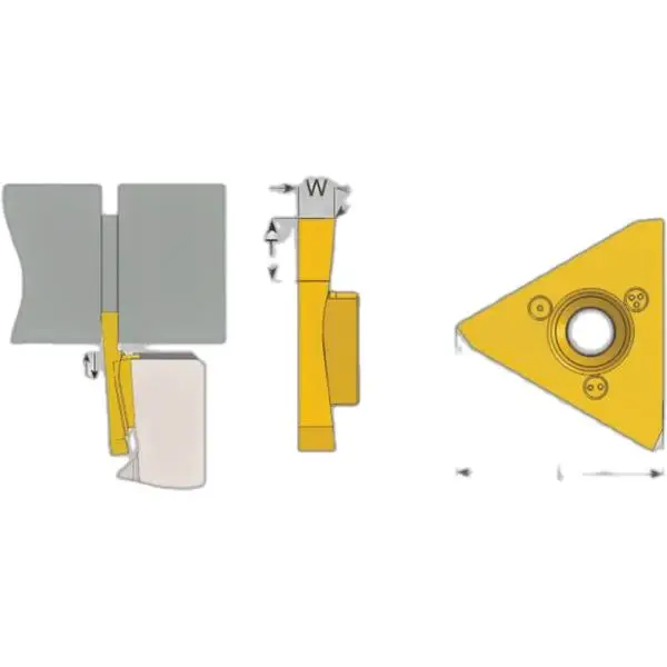 Mảnh Tiện Rãnh Và Tiện 3 Lưỡi Cắt L19 L20 G19RW G20RW Swiss Line CPT