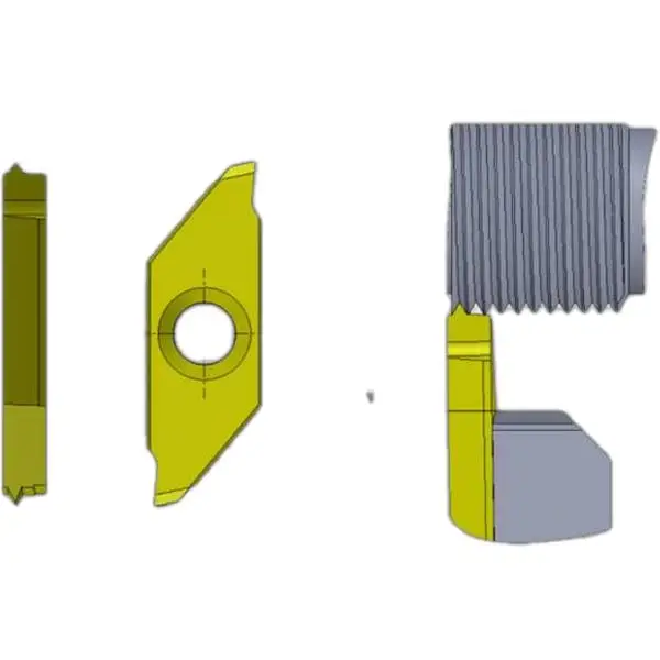 Mảnh Tiện Ren ISO 60 Độ 2 Lưỡi Cắt Size L25 GT25 Swiss Line CPT