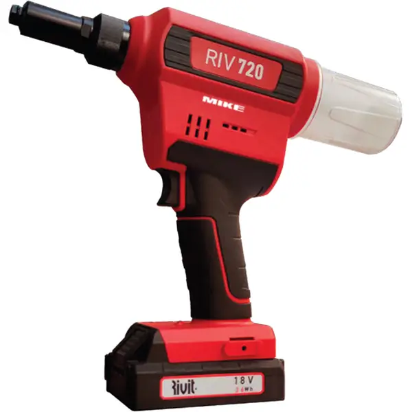 Máy bấm rút đinh tán RIV720 chạy pin – thi công đinh tán mù