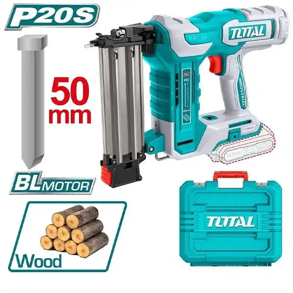Máy bắn đinh thẳng không chổi than dùng pin 20V (không kèm pin & sạc) TCBNLI5005 TOTAL