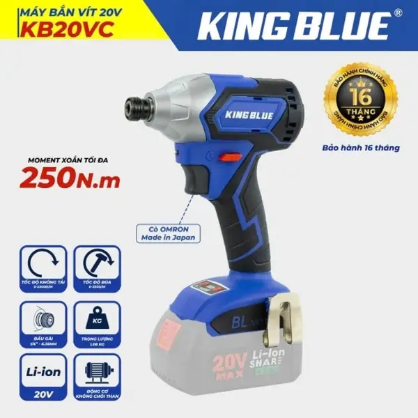 Máy Bắn Vít 20V KB20VC (Giá chưa bao gồm pin, sạc)