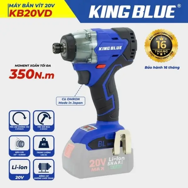Máy Bắn Vít 20V KB20VD (Giá chưa bao gồm pin, sạc)
