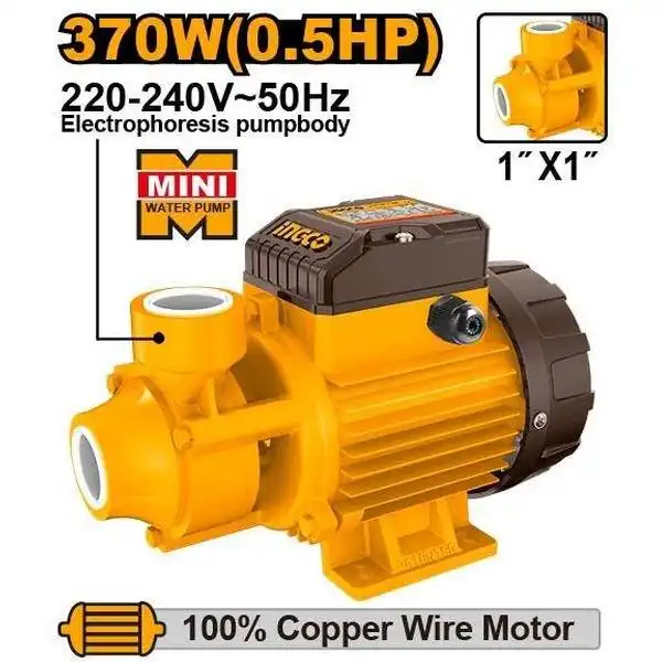Máy Bơm Nước 370W-0.5Hp (Đầu Bơm Mini) VPM37028 INGCO
