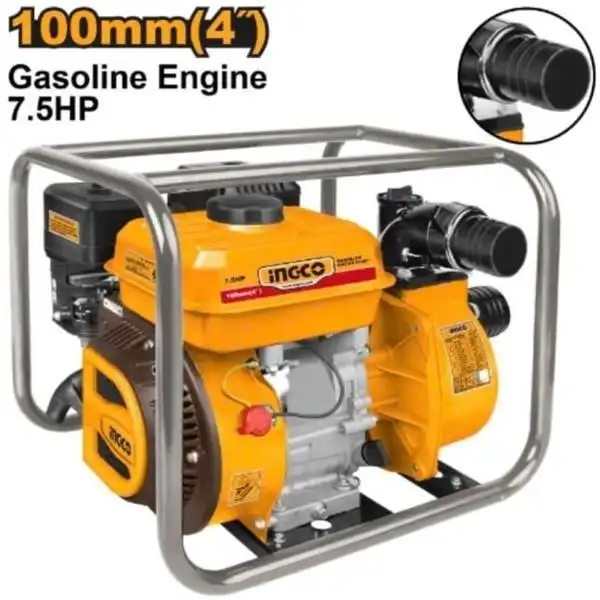 Máy bơm nước dùng xăng 7.5HP Ingco GWP412