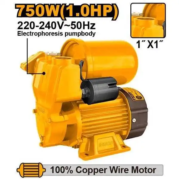 Máy Bơm Nước Tự Mồi 750W (1.0Hp) VPA7508 INGCO