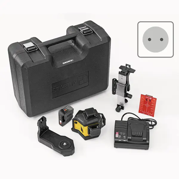 Máy cân bằng laser LAX 600 loại tia đỏ, 3 mặt phẳng 360 độ