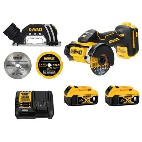 Máy cắt 76mm pin 20V Dewalt DCS438BM2 (2 Pin 4Ah & 1 Sạc)