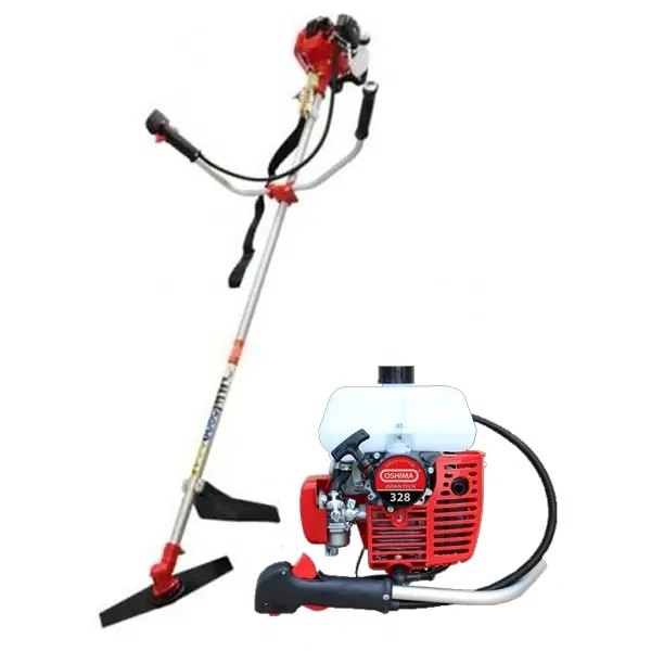 Máy cắt cỏ 2 thì Oshima 328 bạc cần xoay
