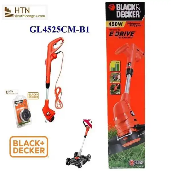 Máy cắt cỏ cầm tay dùng điện 450W Black & Decker GL4525CM-B1