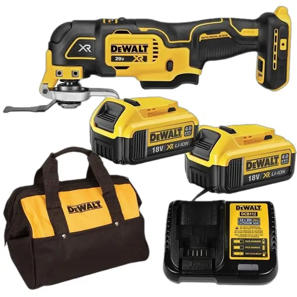 Máy cắt ĐA NĂNG DÙNG PIN 20V DEWALT DCS356M2 - Máy, Sạc, 2pinx4Ah Túi vải
