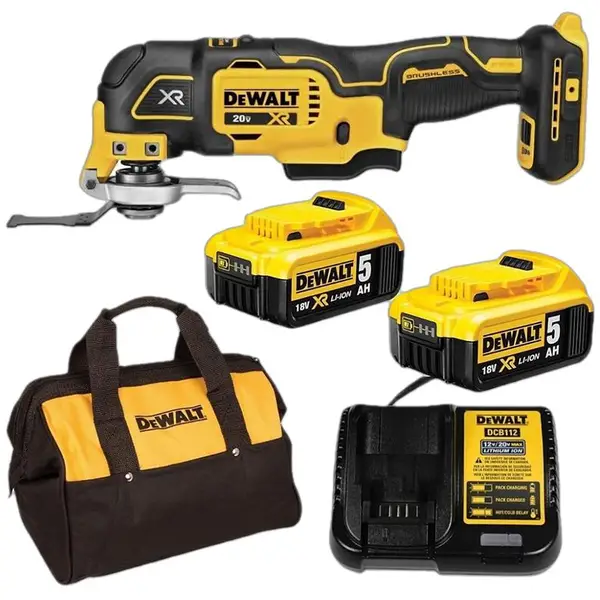 Máy cắt ĐA NĂNG DÙNG PIN 20V DEWALT DCS356P2 - Máy, Sạc, 2pinx5Ah Túi vải