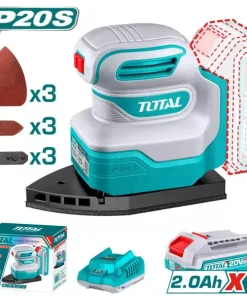 Máy chà nhám dùng pin 20V Total TPSLI20141 (1 Pin 2.0Ah, 1 Sạc)