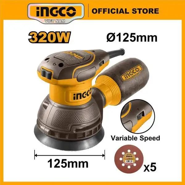 Máy Chà Nhám Tròn 320W- 125Mm RS3216 INGCO
