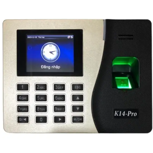 Máy chấm công vân tay và thẻ ZKTECO K14 Pro