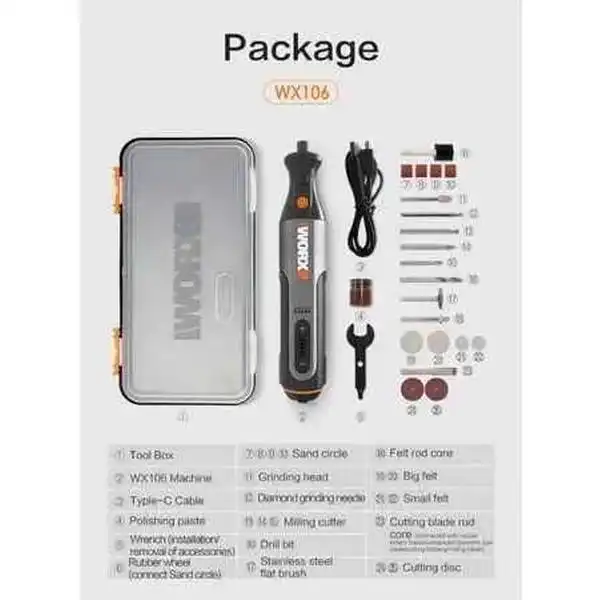Máy chạm khắc pin WORX WX106