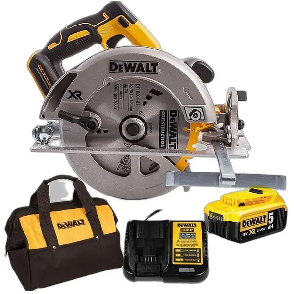 MÁY CƯA ĐĨA DÙNG PIN 18V DEWALT DCS570P1 - Máy, Sạc, 1pinx5Ah Túi vải