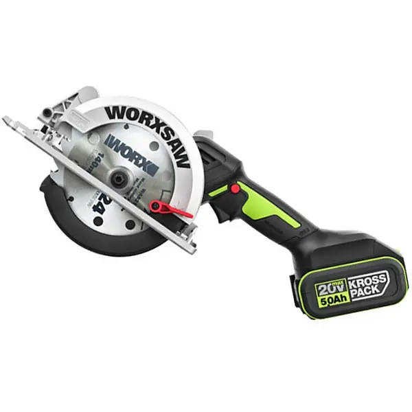 Máy cưa đĩa dùng pin 20V Worx WU535 (2 Pin 5.0Ah & Sạc)