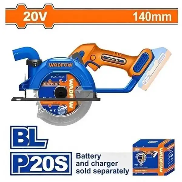 Máy cưa đĩa tròn dùng pin 20V-140mm (không kèm pin sạc) WADFOW - WLWP5630