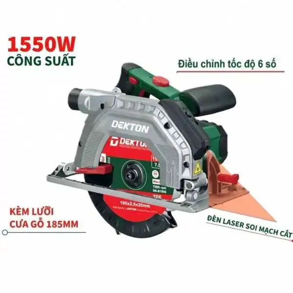 Máy cưa gỗ dùng điện Dekton DK-CG190PLUS (Có kèm lưỡi cắt)