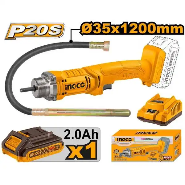 Máy Đầm Dùi Bê Tông Dùng Pin 20V CCVLI2023011 INGCO
