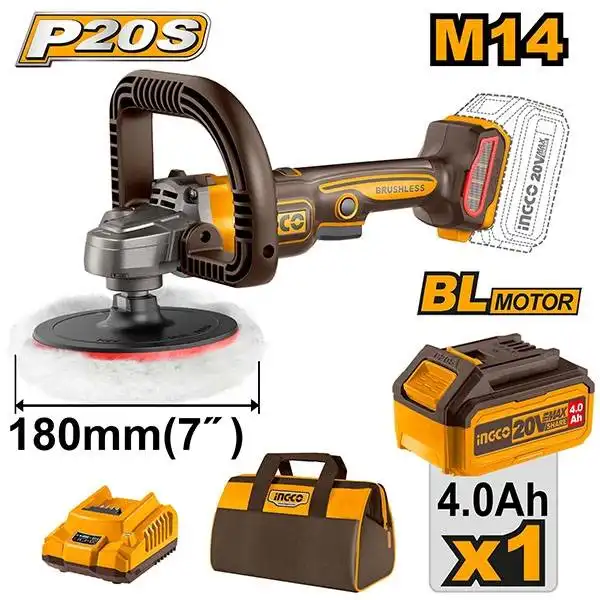 Máy Đánh Bóng Dùng Pin 20V- 150Mm (Không Kèm Pin Và Sạc) APLI2015 INGCO