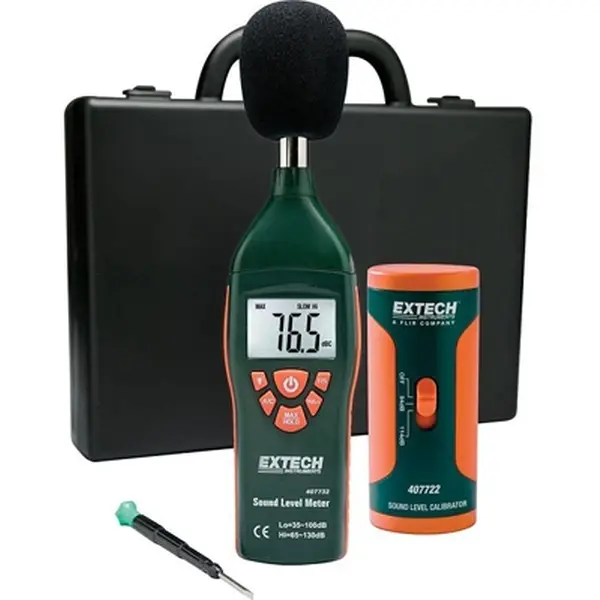 Máy đo âm thanh với bộ hiệu chuẩn EXTECH 407732-KIT