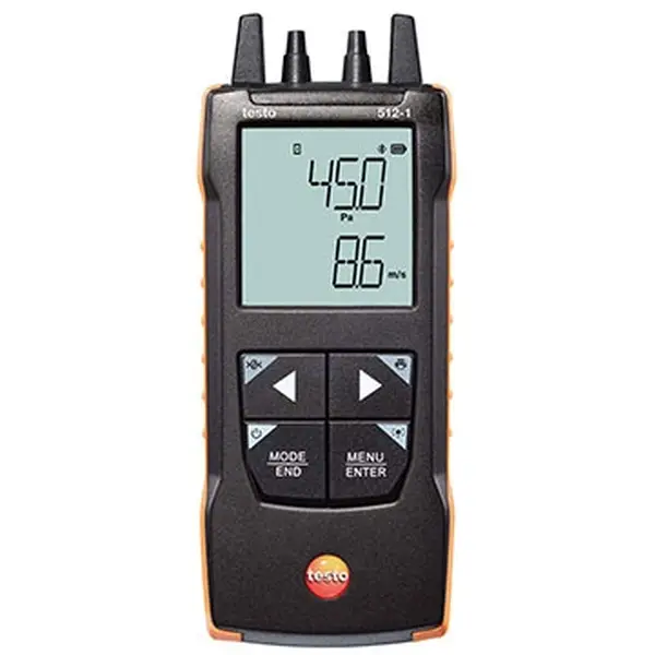 Máy đo chênh áp (0 đến +200 hPa) Testo 512-1 – Kết nối App