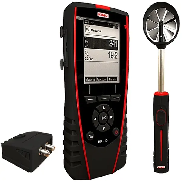 Máy đo đa chức năng KIMO MP210 Áp suất, tốc độ gió, nhiệt độ, độ ẩm