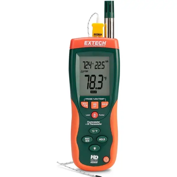 Máy đo độ ẩm kết hợp nhiệt độ hồng ngoại EXTECH HD500