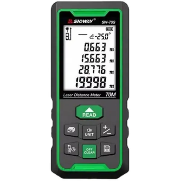 MÁY ĐO KHOẢNG CÁCH 70M TIA XANH SNDWAY SW-M70G