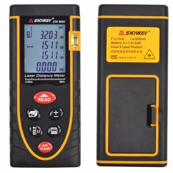 Máy đo khoảng cách SNDWAY SW-M60 (60m)