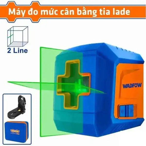 Máy đo mức cân bằng tia laser (2 tia xanh) WADFOW - WLE2M02