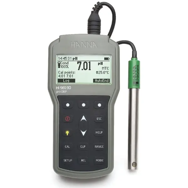 Máy đo pH và nhiệt độ cầm tay Hanna HI98190
