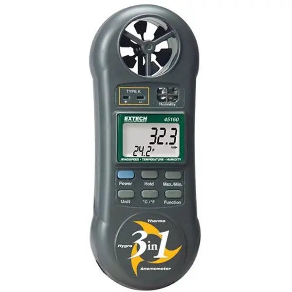 Máy đo tốc độ gió nhiệt độ và độ ẩm (3 trong 1)- 45160
