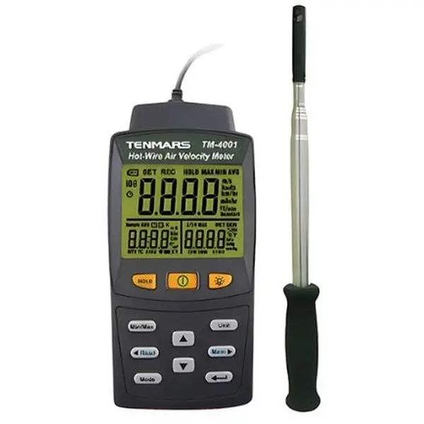 Máy đo tốc độ gió, nhiệt độ và lưu lượng trong đường ống TM-4001