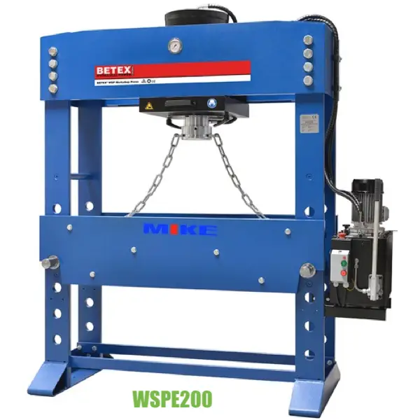 Máy ép thủy lực 200 tấn WSPE200, 2 cấp tốc độ, bàn ép 1m3