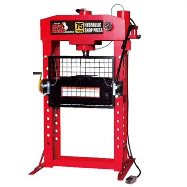 Máy Ép Thủy Lực Dùng Tay Và Khí Nén 75T Có Đồng Hồ TY75021