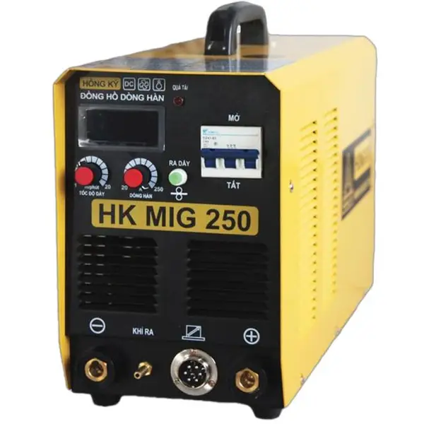 MÁY HÀN HK250MIG, MIG INVERTER 250 AMPE - 380V (DÂY TRONG)