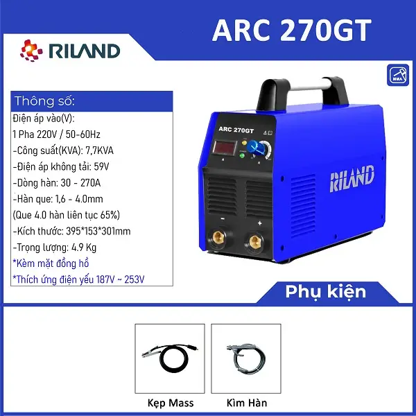 MÁY HÀN QUE RILAND ARC 270GT