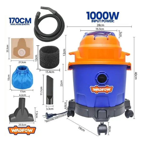 Máy hút bụi 1000W-10L WADFOW - WVR1A10