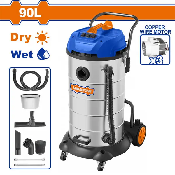 Máy hút bụi 3x1200W-90L WADFOW - WVR5A90