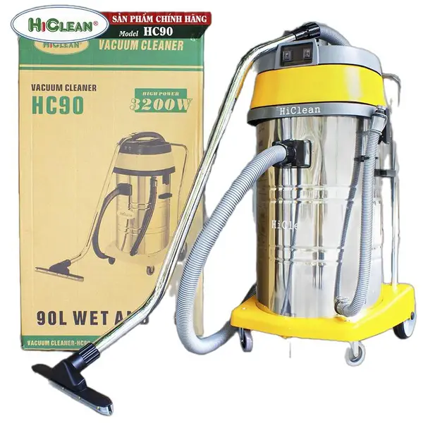 MÁY HÚT BỤI HICLEAN 2 MOTOR HC90 3200W 90L
