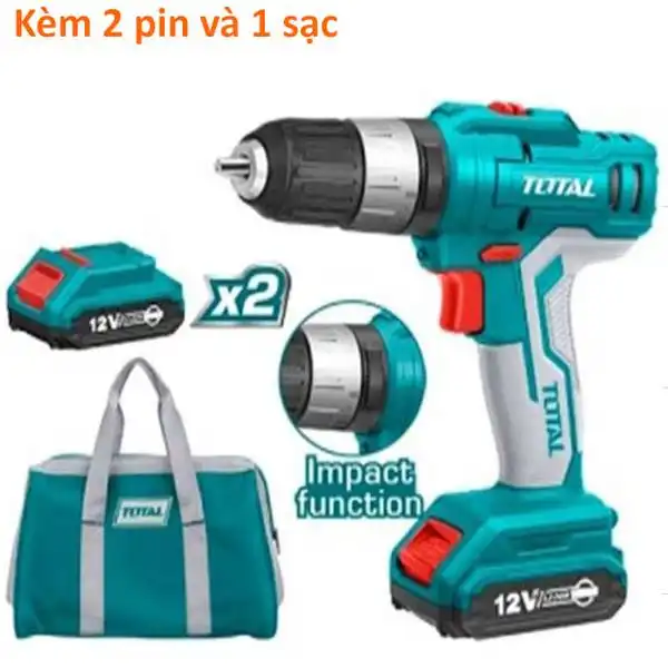 Máy khoan búa dùng pin 12V TIDLI1222 TOTAL